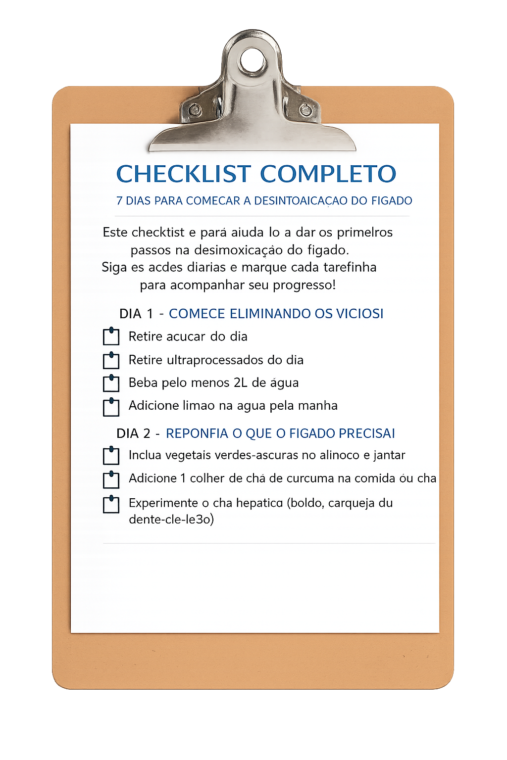 Bônus 6 – Check List de 7 dias para te ajudar a cumprir as missões